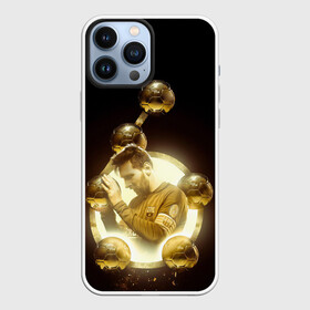 Чехол для iPhone 13 Pro Max с принтом Месси шестикратный в Петрозаводске,  |  | argentina | barcelona | football | golden ball | leo | lionel messi | аргентина | барселона | золотой мяч | лео | лионель месси | футбол