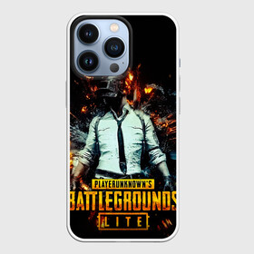 Чехол для iPhone 13 Pro с принтом PUBG Lite в Петрозаводске,  |  | Тематика изображения на принте: battle royale | battlegrounds | chicken | dinner | game | playerunknown’s | pubg | pubg lite | winner | боевик | война | игра | игры | королевская битва | оружие | пабг | пабг лайт | шутеры