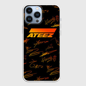 Чехол для iPhone 13 Pro Max с принтом ATEEZ АВТОГРАФЫ в Петрозаводске,  |  | Тематика изображения на принте: ateez | kpop | ёсан | минки | сан | сонхва | уён | хонджун | чонхо | эйтиз | юнхо