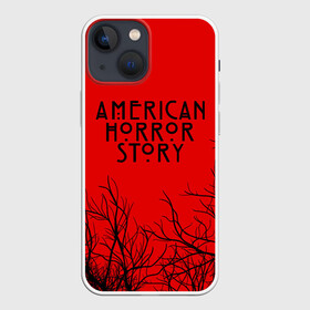 Чехол для iPhone 13 mini с принтом AHS | AMERICAN HORROR STORY в Петрозаводске,  |  | ahs | american horror story | normal people scare me | американская история ужасов | нормальные люди пугают меня | сериал