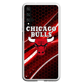 Чехол для Honor 20 с принтом CHICAGO BULLS в Петрозаводске, Силикон | Область печати: задняя сторона чехла, без боковых панелей | bulls | chicago | chicago bulls | nba | red bulls | usa | америка | быки | нба | сша | чикаго буллс