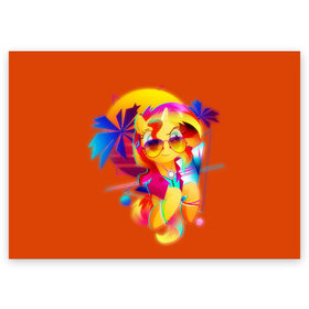 Поздравительная открытка с принтом My little pony в Петрозаводске, 100% бумага | плотность бумаги 280 г/м2, матовая, на обратной стороне линовка и место для марки
 | Тематика изображения на принте: applejack | little | magic | mlp | my | pinkie pie | pony | rainbow dash | rarity | sto luchshih detskih printov | twilight | дракон | дружба | единорог | искорка | пони | селестия | спайк | сумеречная | это чудо
