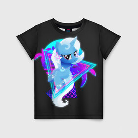 Детская футболка 3D с принтом Мой маленький пони в Петрозаводске, 100% гипоаллергенный полиэфир | прямой крой, круглый вырез горловины, длина до линии бедер, чуть спущенное плечо, ткань немного тянется | applejack | little | magic | mlp | my | pinkie pie | pony | rainbow dash | rarity | twilight | дракон | дружба | единорог | искорка | пони | селестия | спайк | сумеречная | это чудо