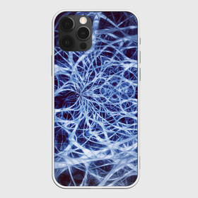 Чехол для iPhone 12 Pro Max с принтом Nerves в Петрозаводске, Силикон |  | nerves | абстрактно | абстрактные | абстрактный | абстракция | нейронная | неон | неонка | неоновые | нерв | нервная | нервы | объёмные | объёмный | светящиеся | светящийся | сетка | сеть | система