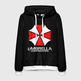 Мужская толстовка 3D с принтом UMBRELLA CORP в Петрозаводске, 100% полиэстер | двухслойный капюшон со шнурком для регулировки, мягкие манжеты на рукавах и по низу толстовки, спереди карман-кенгуру с мягким внутренним слоем. | ada wong | biohazard | leon | nemesis | project resistance | raccoon city | re | re3 | resident evil | resident evil 3 | rpd | stars | umbrella | ада вонг | амбрелла | немезис | ужасы