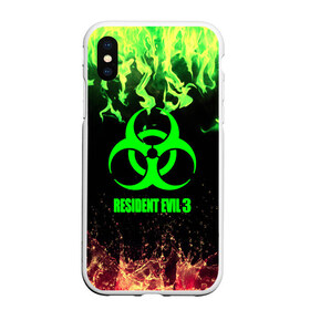 Чехол для iPhone XS Max матовый с принтом RESIDENT EVIL 3 в Петрозаводске, Силикон | Область печати: задняя сторона чехла, без боковых панелей | biohazard | biohazard 7 | crocodile | fang | game | hand | monster | new umbrella | resident evil | resident evil 7 | umbrella | umbrella corp | umbrella corporation | zombie | обител