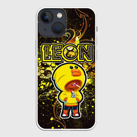 Чехол для iPhone 13 mini с принтом Brawl Stars (leon sally) в Петрозаводске,  |  | brawl | leon | moba | sally | stars | supercell | игра