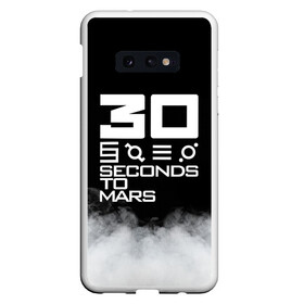 Чехол для Samsung S10E с принтом 30 Seconds To Mars в Петрозаводске, Силикон | Область печати: задняя сторона чехла, без боковых панелей | 30 seconds to mars | ac dc | jared leto | music | rock | thirty seconds to mars | джаред лето | музыка | рок