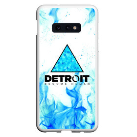 Чехол для Samsung S10E с принтом DETROIT BECOME HUMAN в Петрозаводске, Силикон | Область печати: задняя сторона чехла, без боковых панелей | ai | android | connor | detroit | detroit become human | rk 800 | rk 900 | robots | андроиды | детектив | игра | интерактивное кино | кара | коннор | маркус | роботы | экшн