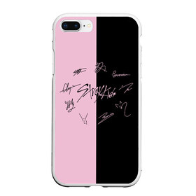 Чехол для iPhone 7Plus/8 Plus матовый с принтом STRAY KIDS в Петрозаводске, Силикон | Область печати: задняя сторона чехла, без боковых панелей | skz | stray kids | бан чан | ли ноу | скз | стрей кидс | сынмин | уджин | феликс | хан | хёджин | чанбин