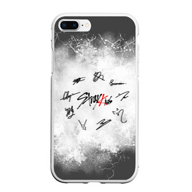 Чехол для iPhone 7Plus/8 Plus матовый с принтом STRAY KIDS в Петрозаводске, Силикон | Область печати: задняя сторона чехла, без боковых панелей | skz | stray kids | бан чан | ли ноу | скз | стрей кидс | сынмин | уджин | феликс | хан | хёджин | чанбин