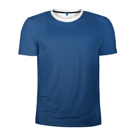 Мужская футболка 3D спортивная с принтом 19-4052 Classic Blue в Петрозаводске, 100% полиэстер с улучшенными характеристиками | приталенный силуэт, круглая горловина, широкие плечи, сужается к линии бедра | Тематика изображения на принте: 9 4052 | без дизайна | без принта | без узора | главный цвет 2020 года | код цвета | нг | новый год | праздник | про | рождество | синий | синяя одежда | цвет нового года