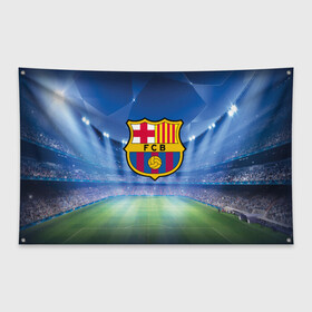 Флаг-баннер с принтом FC Barcelona в Петрозаводске, 100% полиэстер | размер 67 х 109 см, плотность ткани — 95 г/м2; по краям флага есть четыре люверса для крепления | barcelona | spain | барселона | испания