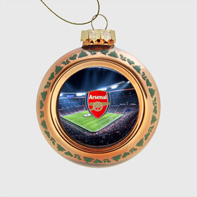 Стеклянный ёлочный шар с принтом FC Arsenal в Петрозаводске, Стекло | Диаметр: 80 мм | arsenal | england | англия | арсенал