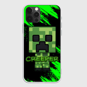 Чехол для iPhone 12 Pro Max с принтом MINECRAFT CREEPER в Петрозаводске, Силикон |  | Тематика изображения на принте: game | minecraft | блоки | игра | квадраты | компьютерная игра | крипер | майнкрафт