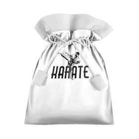Подарочный 3D мешок с принтом KARATE в Петрозаводске, 100% полиэстер | Размер: 29*39 см | Тематика изображения на принте: sport | единоборство | каратэ | кимоно | лого | спорт | удар | человек