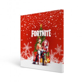 Холст квадратный с принтом FORTNITE НОВОГОДНИЙ в Петрозаводске, 100% ПВХ |  | 2020 | christmas | fortnite | fortnite 2 | fortnite x | marshmello | new year | ninja | santa | маршмелло | ниндзя | новогодний | новый год | санта | фортнайт | фортнайт 2 | фортнайт глава 2