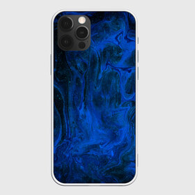 Чехол для iPhone 12 Pro Max с принтом BLUE GLOSS в Петрозаводске, Силикон |  | abstraction | blue | cosmos | gloss | kosmos | neon | trend | абстракция | акрил | акриловые | блеск | кислотный | космос | краски | синий