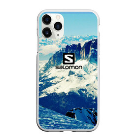 Чехол для iPhone 11 Pro матовый с принтом SALOMON в Петрозаводске, Силикон |  | salomon | горы | снег | спорт