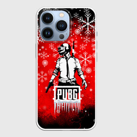 Чехол для iPhone 13 Pro с принтом PUBG. в Петрозаводске,  |  | 2020 | pubg | игра | игроман | киберспорт | киберспортсмены | новогодний pubg | новый год | пабг | пубг | снежинки