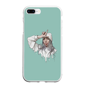 Чехол для iPhone 7Plus/8 Plus матовый с принтом Billie Eilish Mint Art в Петрозаводске, Силикон | Область печати: задняя сторона чехла, без боковых панелей | bad | bad guy | billi | billie | billie eilish | eilish | good girl | music | swag | айлиш | беляш | били | били айлиш | билли | билли айлиш | билли эйлиш | биляш | музка | певица | эйлиш