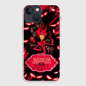 Чехол для iPhone 13 mini с принтом HAZBIN HOTEL ALASTOR. в Петрозаводске,  |  | alastor | haz | haz hot | hazbin | hazbin hotel | hot | hotel | аластор | мультсериал | отель | отель хазбин | хазбин