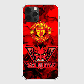 Чехол для iPhone 12 Pro Max с принтом Manchester United в Петрозаводске, Силикон |  | manchester united | red devils | красные дьяволы | манчестер | манчестер юнайтед | футбол
