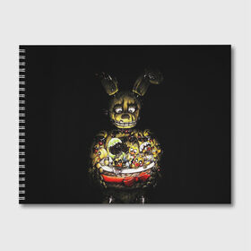 Альбом для рисования с принтом Five Nights At Freddys в Петрозаводске, 100% бумага
 | матовая бумага, плотность 200 мг. | five nights at freddys | foxy | freddy | аниматроники | игра | компьютерная игра | робот | фокси | фредди | чика