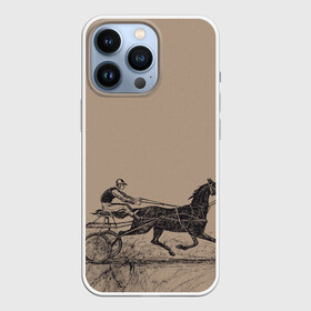 Чехол для iPhone 13 Pro с принтом лошадь с колесницей в Петрозаводске,  |  | животные | конный спорт | конь | лошадь | наездник | спорт