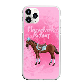 Чехол для iPhone 11 Pro Max матовый с принтом Horseback Rading в Петрозаводске, Силикон |  | животные | конный спорт | конь | лошадь | наездник | спорт