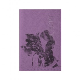 Обложка для паспорта матовая кожа с принтом девушка с конем в Петрозаводске, натуральная матовая кожа | размер 19,3 х 13,7 см; прозрачные пластиковые крепления | Тематика изображения на принте: животные | конный спорт | конь | лошадь | наездник | спорт