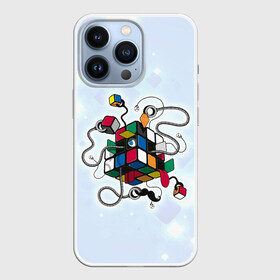 Чехол для iPhone 13 Pro с принтом Кубик Рубика в Петрозаводске,  |  | Тематика изображения на принте: mathematica | кубик | магия. формулы | математика | наука | рубика | соберись | технарь