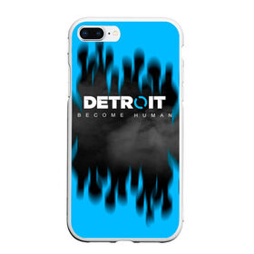 Чехол для iPhone 7Plus/8 Plus матовый с принтом DETROIT BECOME HUMAN в Петрозаводске, Силикон | Область печати: задняя сторона чехла, без боковых панелей | action | ai | android | detroit become human | андроиды | детектив | детройт | детройт: стать человеком | игра | интерактивное кино | коннор | логотип | роботы | фирменный стиль | экшн