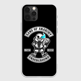 Чехол для iPhone 12 Pro с принтом Undertale. Sans of Anarchy в Петрозаводске, силикон | область печати: задняя сторона чехла, без боковых панелей | asriel | chara | dreemurr | fight | frisk | gamer | mercy | rpg | sans | skeleton | undertale | азриэль | андертэйл | дримурр | история | подземная | санс | сказка | скелет | фриск | чара