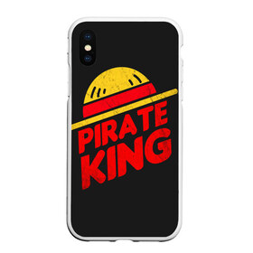 Чехол для iPhone XS Max матовый с принтом One Piece Pirate King в Петрозаводске, Силикон | Область печати: задняя сторона чехла, без боковых панелей | anime | kaido | luffy | manga | one piece | theory | zoro | большой куш | ван | луффи | манга | манки д | мульт | пираты | пис | рыжий | сёнэн | сериал | шанкс