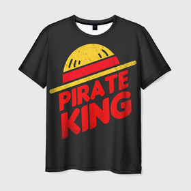 Мужская футболка 3D с принтом One Piece Pirate King в Петрозаводске, 100% полиэфир | прямой крой, круглый вырез горловины, длина до линии бедер | anime | kaido | luffy | manga | one piece | theory | zoro | большой куш | ван | луффи | манга | манки д | мульт | пираты | пис | рыжий | сёнэн | сериал | шанкс
