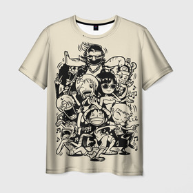 Мужская футболка 3D с принтом One Piece  в Петрозаводске, 100% полиэфир | прямой крой, круглый вырез горловины, длина до линии бедер | anime | kaido | luffy | manga | one piece | theory | zoro | большой куш | ван | луффи | манга | манки д | мульт | пираты | пис | рыжий | сёнэн | сериал | шанкс