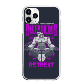 Чехол для iPhone 11 Pro Max матовый с принтом Трансформеры Decepticons в Петрозаводске, Силикон |  | Тематика изображения на принте: bumblebee | transformers | автоботы | бамблби | мегатрон | оптимус прайм | роботы | трансформеры