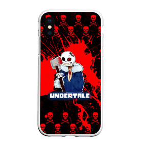 Чехол для iPhone XS Max матовый с принтом UNDERTALE в Петрозаводске, Силикон | Область печати: задняя сторона чехла, без боковых панелей | asriel dreemurr | chara | frisk | sans | undertale | азриэль дримурр | андертейл | андрайн | гастер | меттатон | санс | фриск | чара