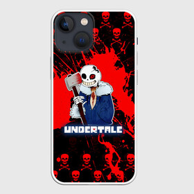 Чехол для iPhone 13 mini с принтом UNDERTALE. в Петрозаводске,  |  | asriel dreemurr | chara | frisk | sans | undertale | азриэль дримурр | андертейл | андрайн | гастер | меттатон | санс | фриск | чара