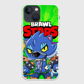 Чехол для iPhone 13 mini с принтом BRAWL STARS LEON в Петрозаводске,  |  | brawl stars | brawl stars leon | brawler | leon | shark | werewolf | акула | бравл старз | бравлер | леон | оборотень