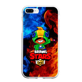 Чехол для iPhone 7Plus/8 Plus матовый с принтом Brawl Stars LEON в Петрозаводске, Силикон | Область печати: задняя сторона чехла, без боковых панелей | 8 bit | 8 бит | brawl | brawl stars | crow | leon | stars | бравл | бравл старс | браво старс | игра | компьютерная | кров | леон | онлайн | старс