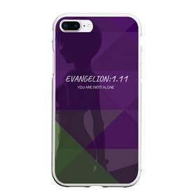 Чехол для iPhone 7Plus/8 Plus матовый с принтом Evangelion 1 11 в Петрозаводске, Силикон | Область печати: задняя сторона чехла, без боковых панелей | eva | evangelion | rei | you are not alone | девушка | ева | евангелион | рей | ты не один | тян