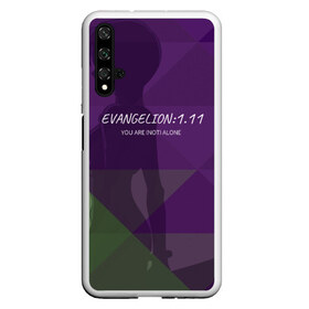 Чехол для Honor 20 с принтом Evangelion 1 11 в Петрозаводске, Силикон | Область печати: задняя сторона чехла, без боковых панелей | eva | evangelion | rei | you are not alone | девушка | ева | евангелион | рей | ты не один | тян