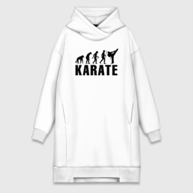 Платье-худи хлопок с принтом Karate Evolution в Петрозаводске,  |  | боевое искусство | боец | карате | каратэ | каратэ боец | каратэ воин | каратэ до | карте кёкусинкай | кёкусинкай | киокусинкай | пустая рука | путь пустой руки | рука тан | самооборона