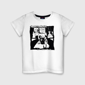 Детская футболка хлопок с принтом Iron Maiden Live after Death в Петрозаводске, 100% хлопок | круглый вырез горловины, полуприлегающий силуэт, длина до линии бедер | eddie | heavy metal | iron maiden | live after death | metal | rock | метал | рок | тяжёлый метал | эдди