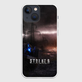 Чехол для iPhone 13 mini с принтом STALKER GAME в Петрозаводске,  |  | s.t.a.l.k.e.r. | stalker | арт | зона | зона отчуждения | игра | мутант | пейзаж | припять | радиация | радиоктивный фон | сталкер | чернобыль