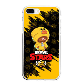 Чехол для iPhone 7Plus/8 Plus матовый с принтом BRAWL STARS SALLY LEON в Петрозаводске, Силикон | Область печати: задняя сторона чехла, без боковых панелей | brawl stars | crow | leon | leon shark | sally leon | shark | stars | акула | берли | ворон | леон | леон акула | спайк | эль примо