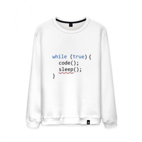 Мужской свитшот хлопок с принтом Code - sleep в Петрозаводске, 100% хлопок |  | c | c++ | code | coder | computer | hacker | java | programm | tag | жизнь | код | кодер | программа | программист | сон | хакер | хочу спать