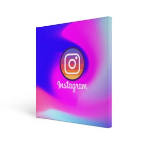 Холст квадратный с принтом INSTAGRAM в Петрозаводске, 100% ПВХ |  | insta | instagram | instagramm | social | видео | инста | инстаграм | инстаграмм | приложение | социальная сеть | фото